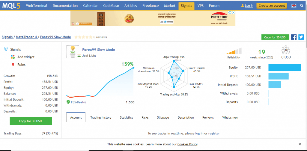 FOREX99 EA for free download forexcracked.com result