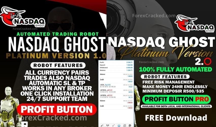 Nasdaq Ghost Robot Platinum Version 1 & 2 FREE Download ForexCracked.com