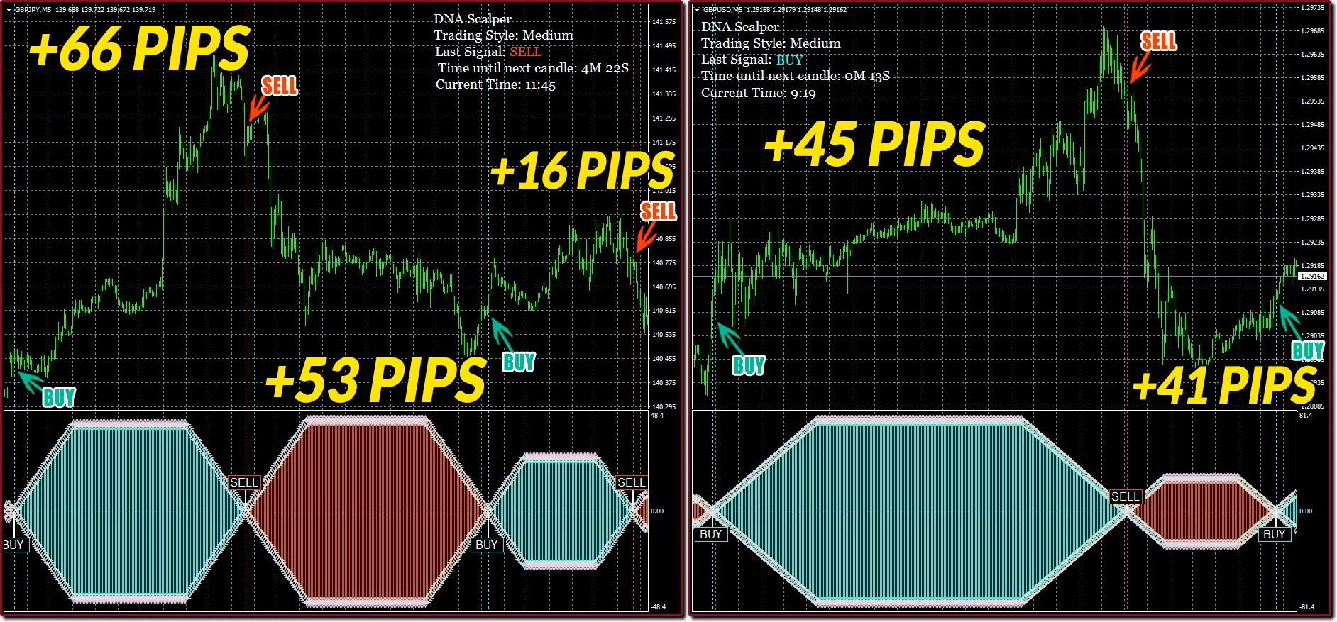 5 Winning Trades on M5 Timeframe. Fantastic ForexCracked.com