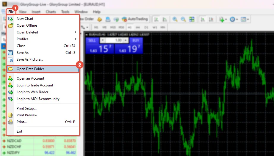 Installation MT4 Indicator